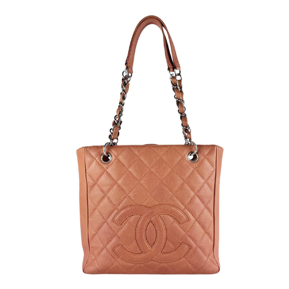 Chanel PST handbag, caviar leather, pink, women's, z10451